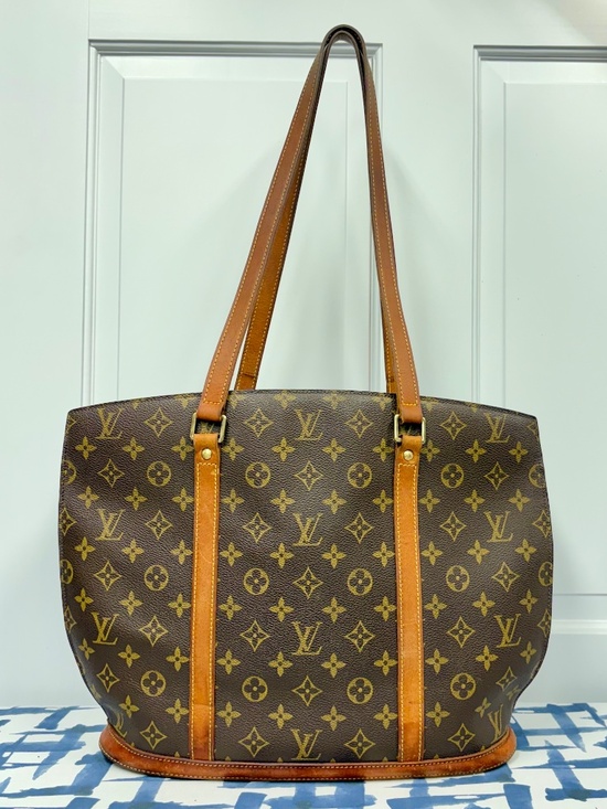 Louis Vuitton Handbags - Vintage Louis Vuitton Babylone Tote Bag Brown Monogram Canvas Vachetta Leather